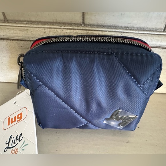 NWT Lug Choo Choo Mini Pill Case / Pouch in Navy - Picture 1 of 8